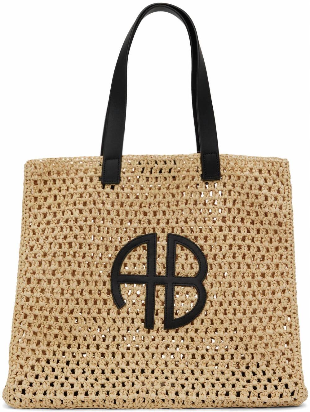 NEW ANINE BING women's large rio tote bag in sand